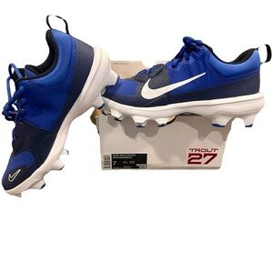 Nike Force Trout 9 PRO MCS Molded Baseball Cleats Blue FB2908-401 Kids Size 7
